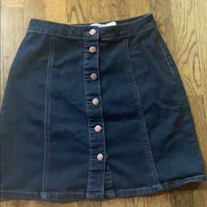 Button down Denim skirt